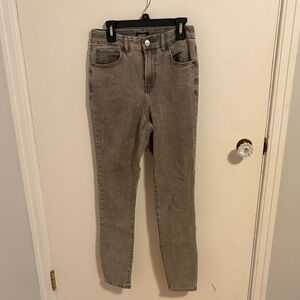 Express High Rise Gray Jeans